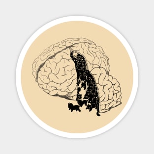 Brain Slice Cats! by Tobe Fonseca Magnet